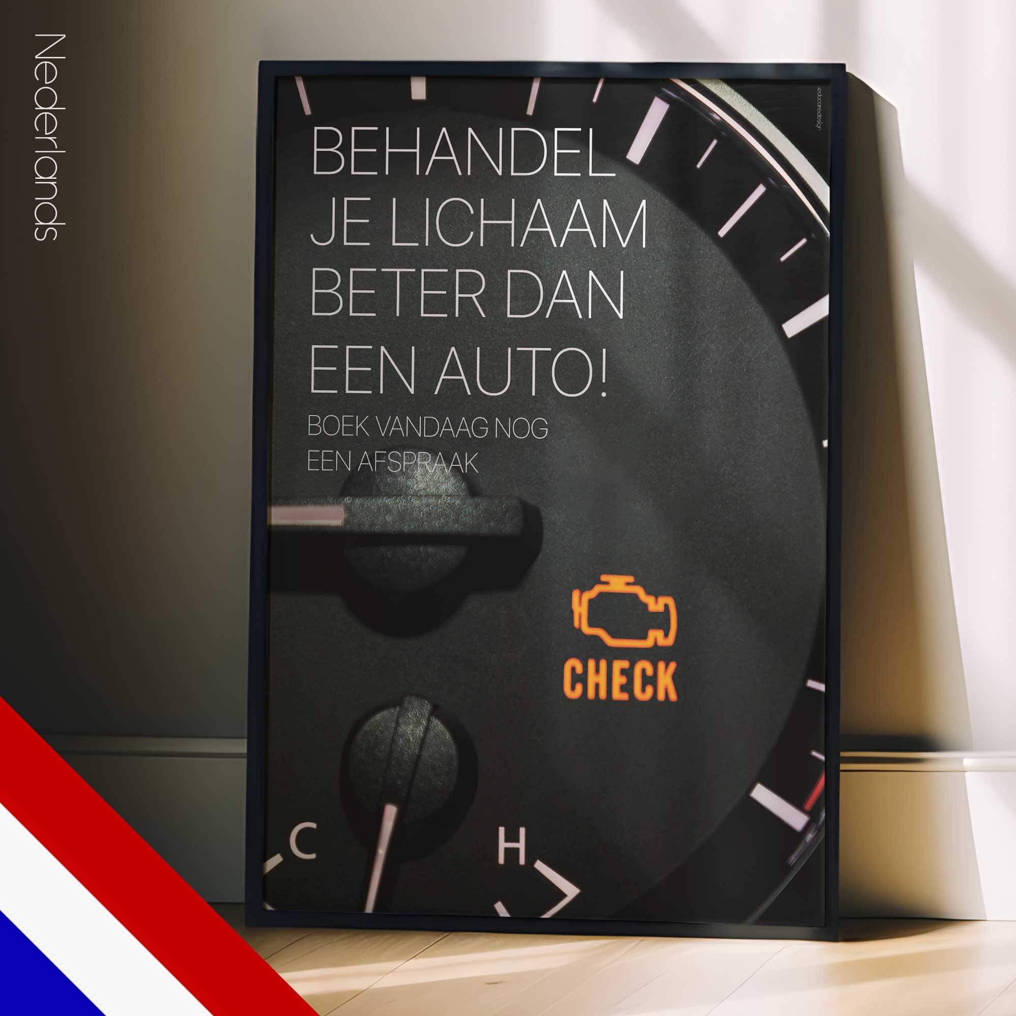 Engine Lights. Chiropractic poster from educare.design