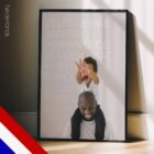 Même les nouveaux papas. Affiche pour une meilleure santé sur www.educare.design