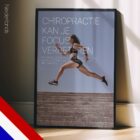 Running & Chiropractic. Sports poster from educare.design