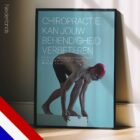 Nuoto e chiropratica. Poster sportivo da educare.design