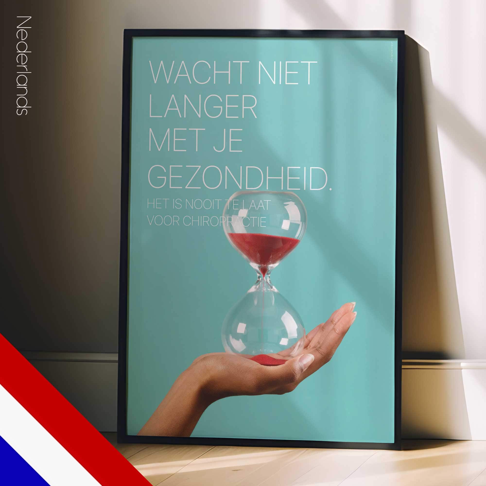 Time is precious. Chiropractic poster from educare.design