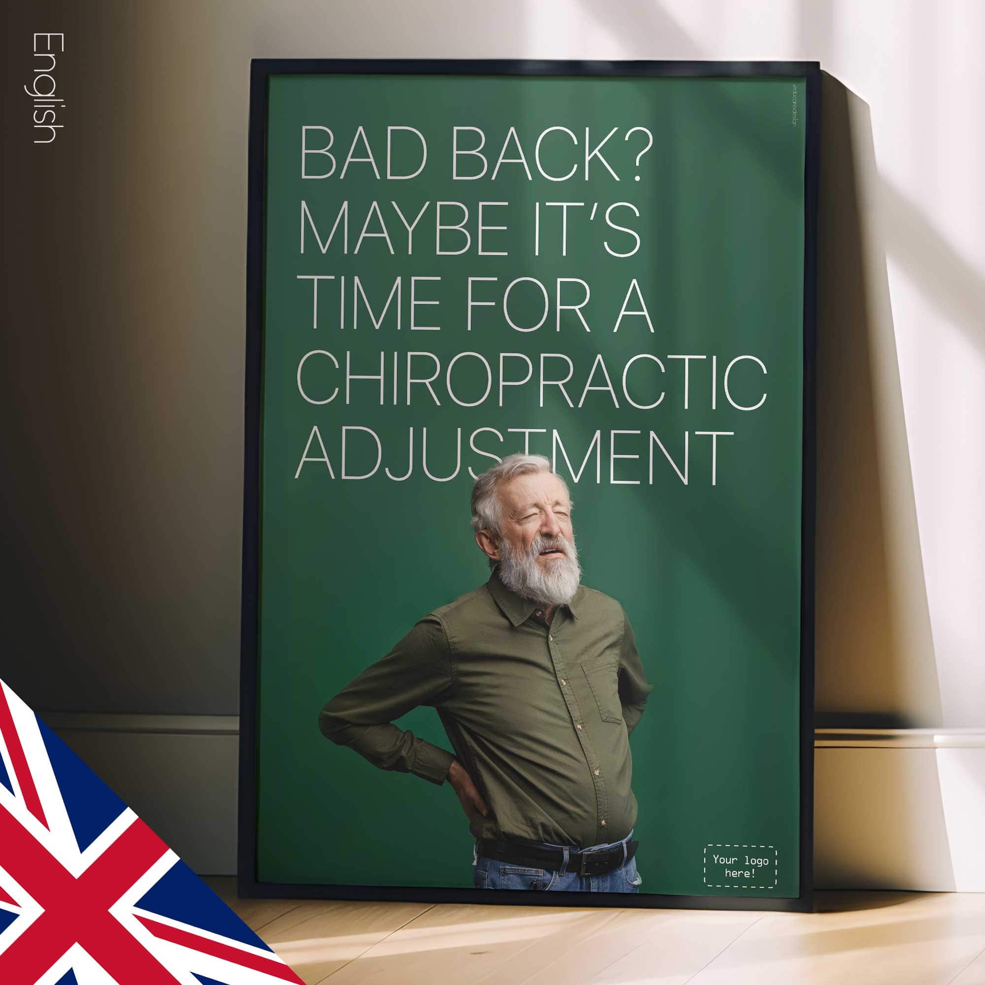 Bad back? Chiropractic poster from www.educare.design