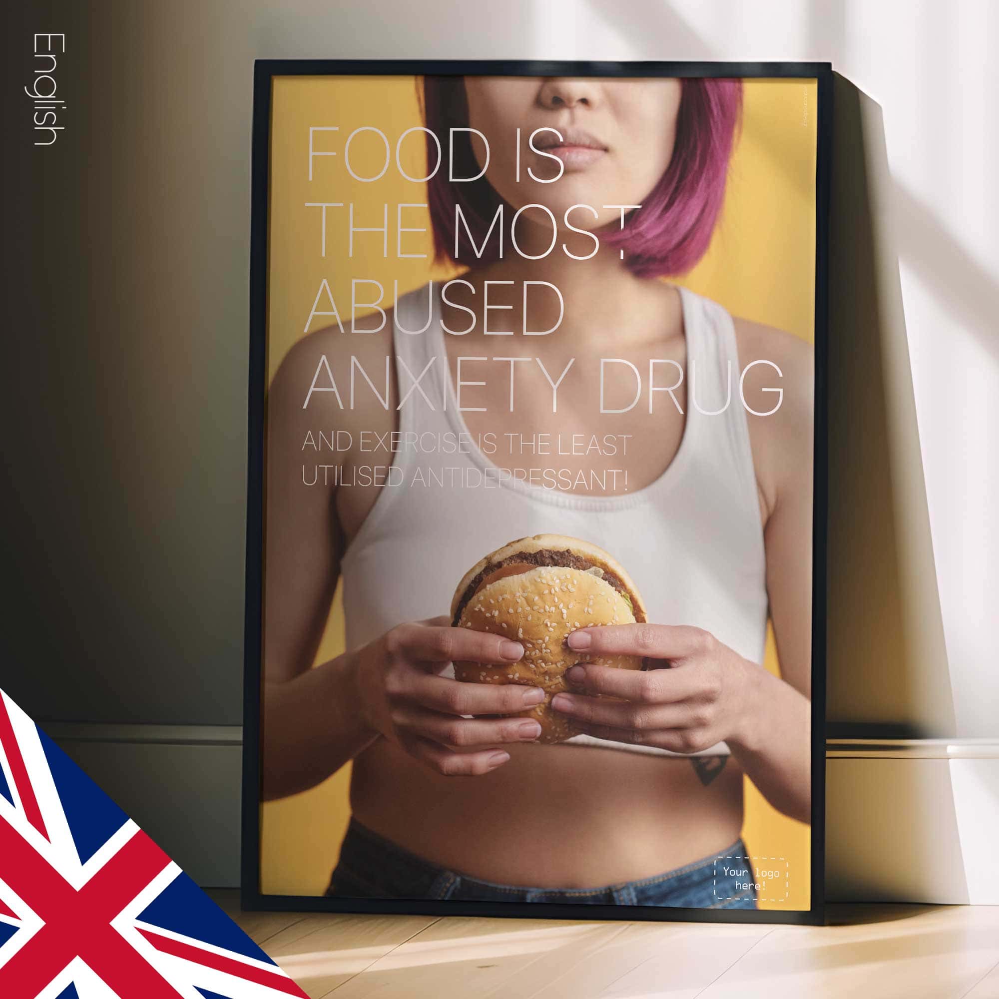 Food vs. Exercise. Healthcare artwork from www.educare.design