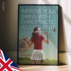 Golf & Chiropractic. Sports poster from educare.design