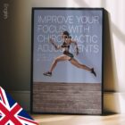 Running & Chiropractic. Sports poster from educare.design