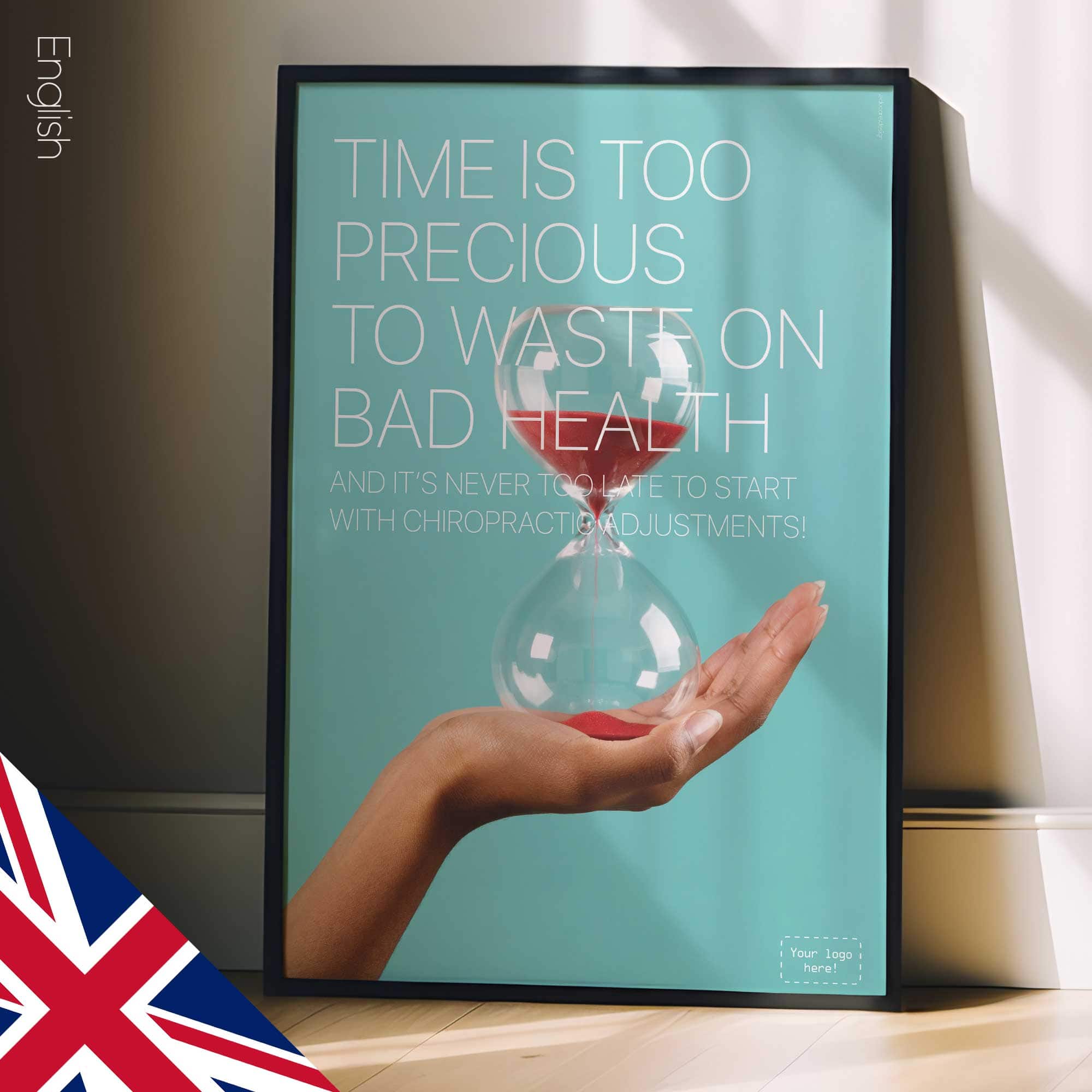 Time is precious. Chiropractic poster from educare.design