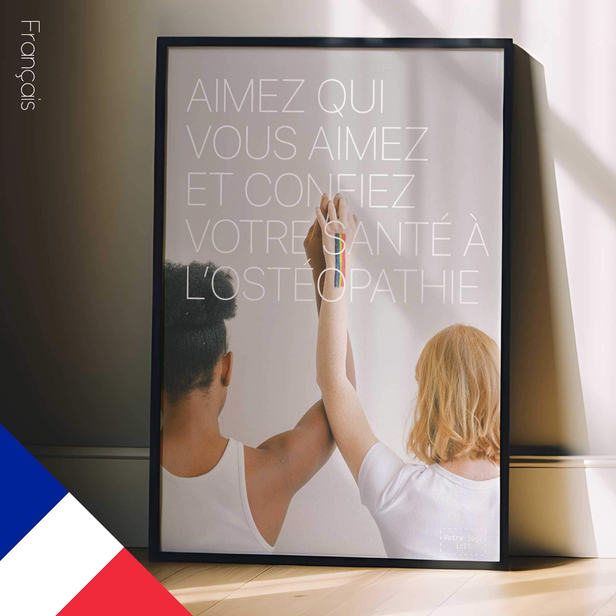 Love and Osteopathy. Healthcare poster from educare.design