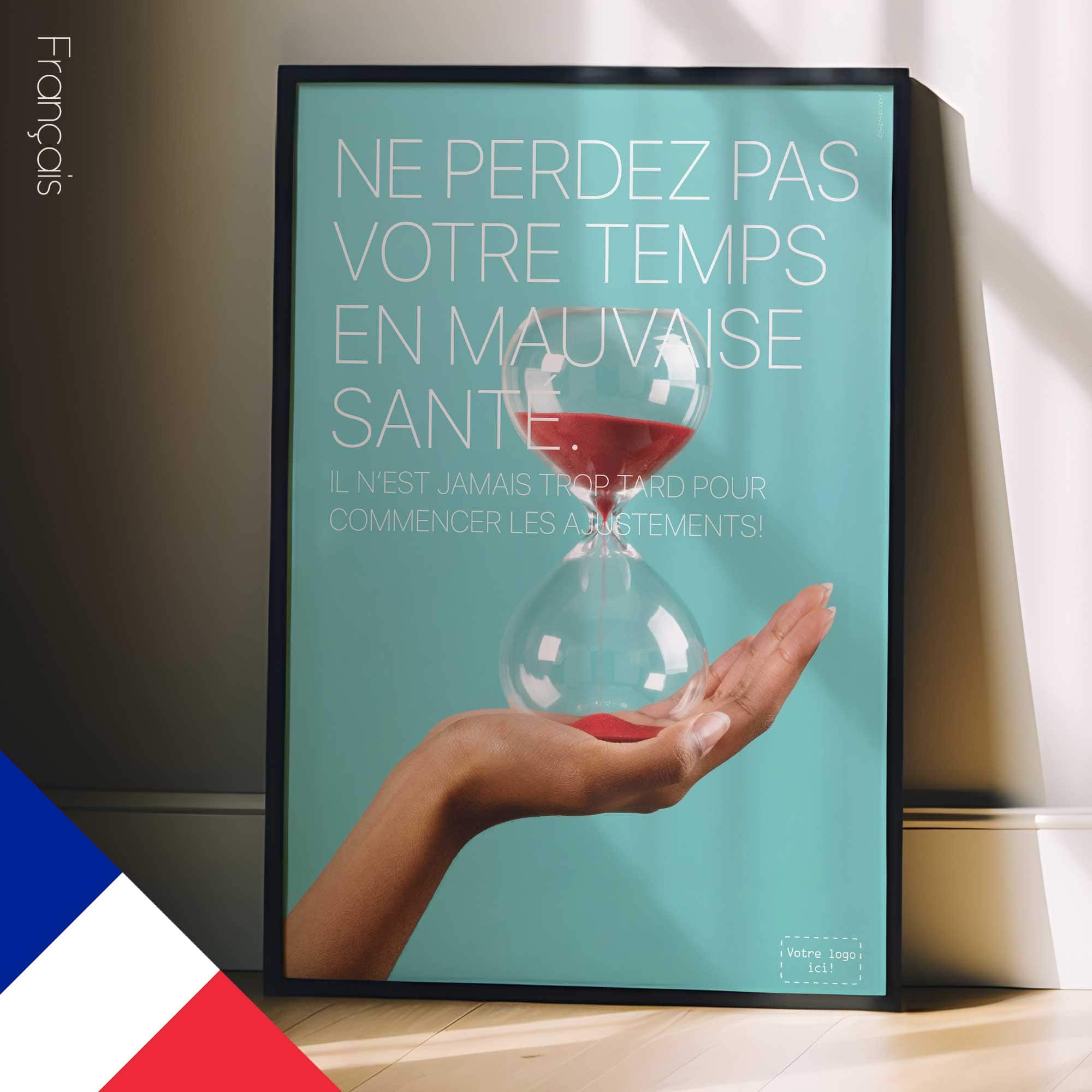 Time is precious. Chiropractic poster from educare.design