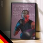 Boxing and Chiropractic.Sports poster from educare.design