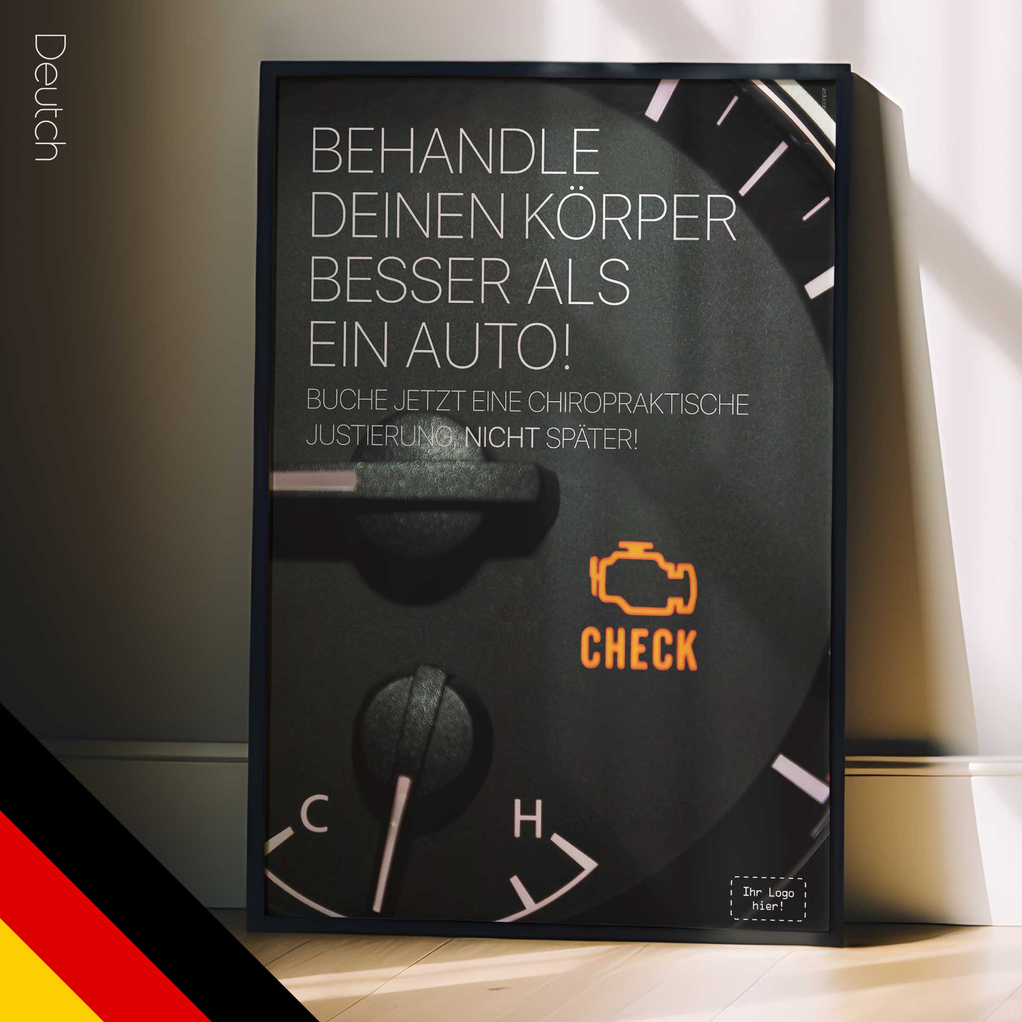 Engine Lights. Chiropractic poster from educare.design