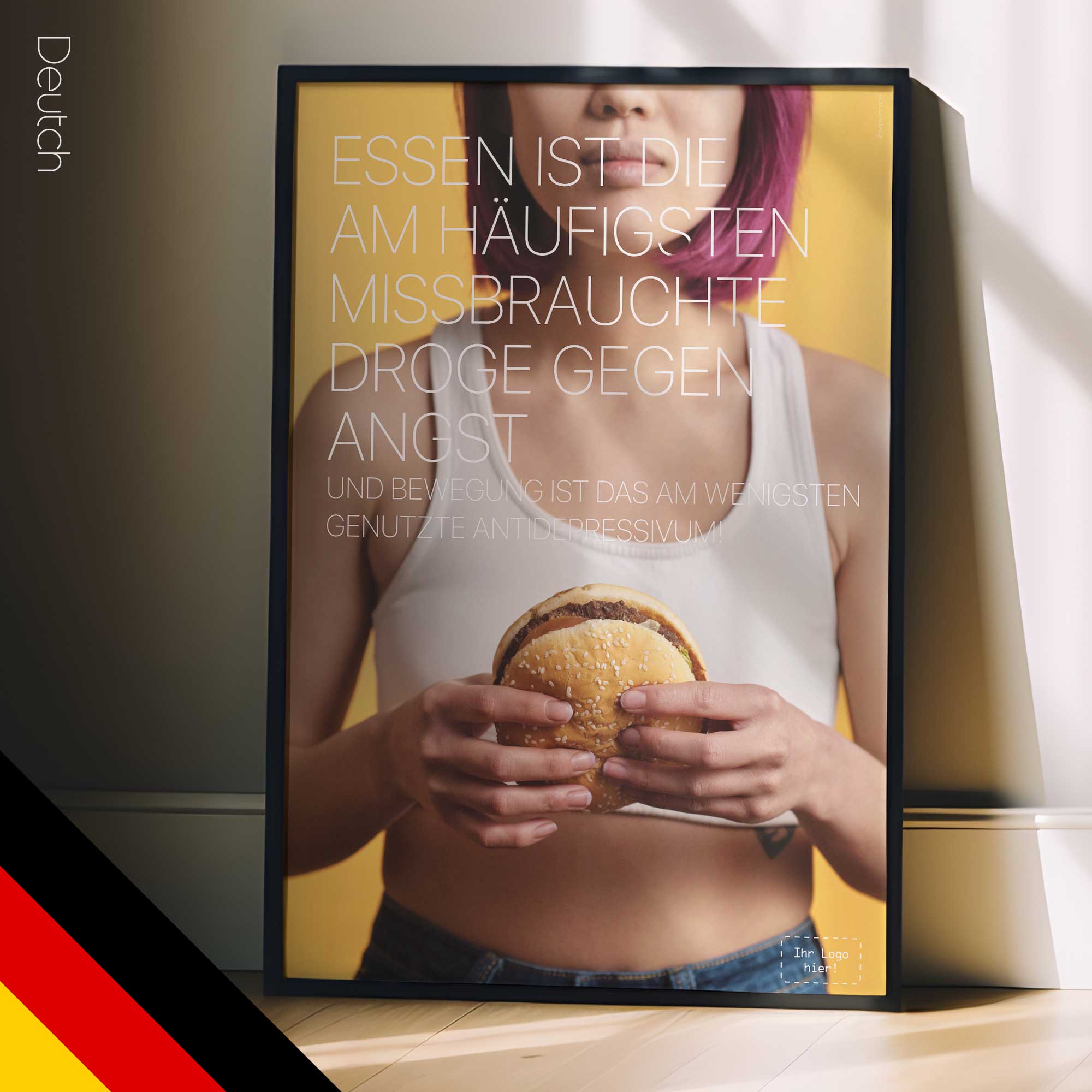 Food vs. Exercise. Healthcare artwork from www.educare.design