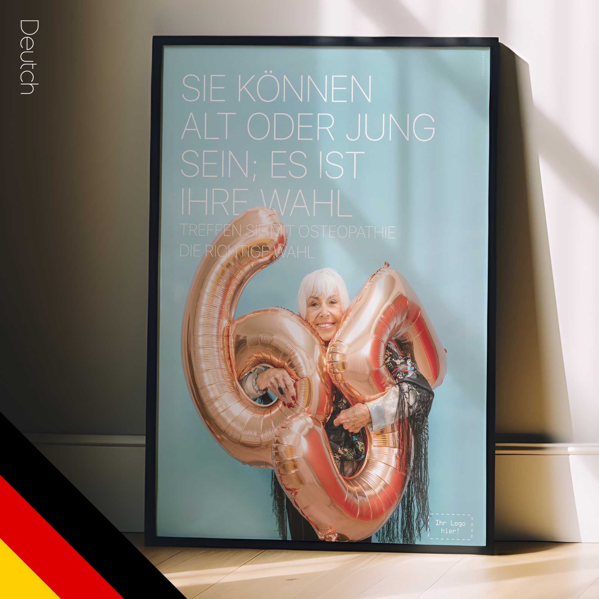 Right Choice with Osteopathy. Healthcare poster from educare.design