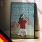 Golf & Chiropractic. Sports poster from educare.design
