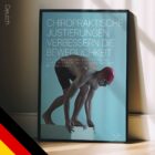 Nuoto e chiropratica. Poster sportivo da educare.design