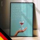 Time is precious. Chiropractic poster from educare.design