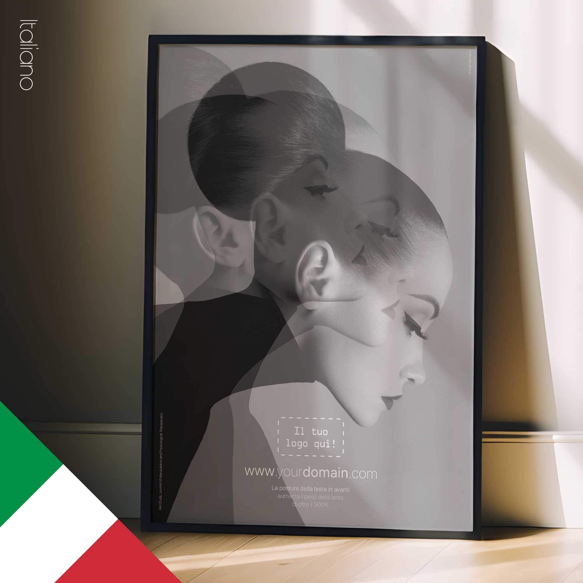 Postura della testa in avanti e statistiche. Opere d'arte da educare.design