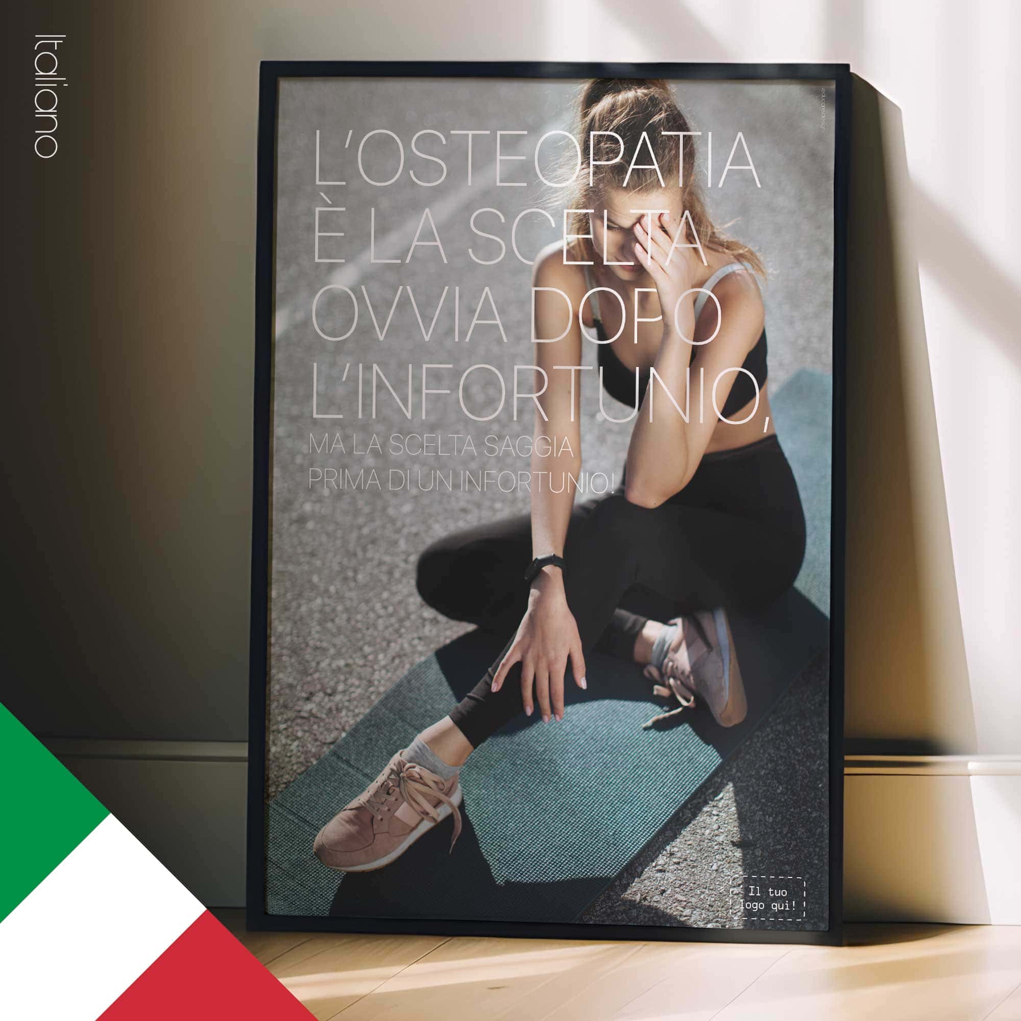 Ovvio e saggio. Poster osteopatico da www.educare.design