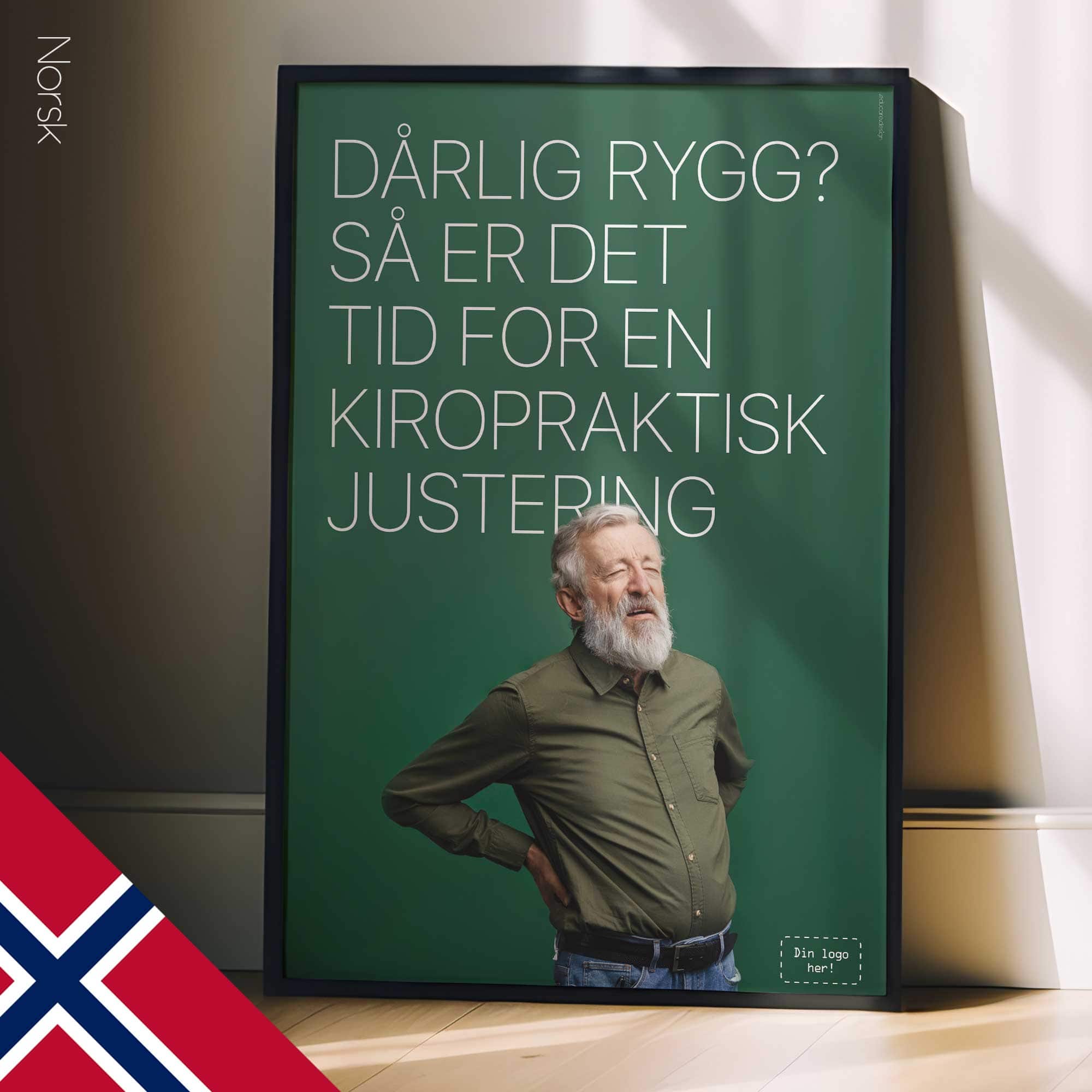 Bad back? Chiropractic poster from www.educare.design