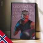 Boxing and Chiropractic.Sports poster from educare.design