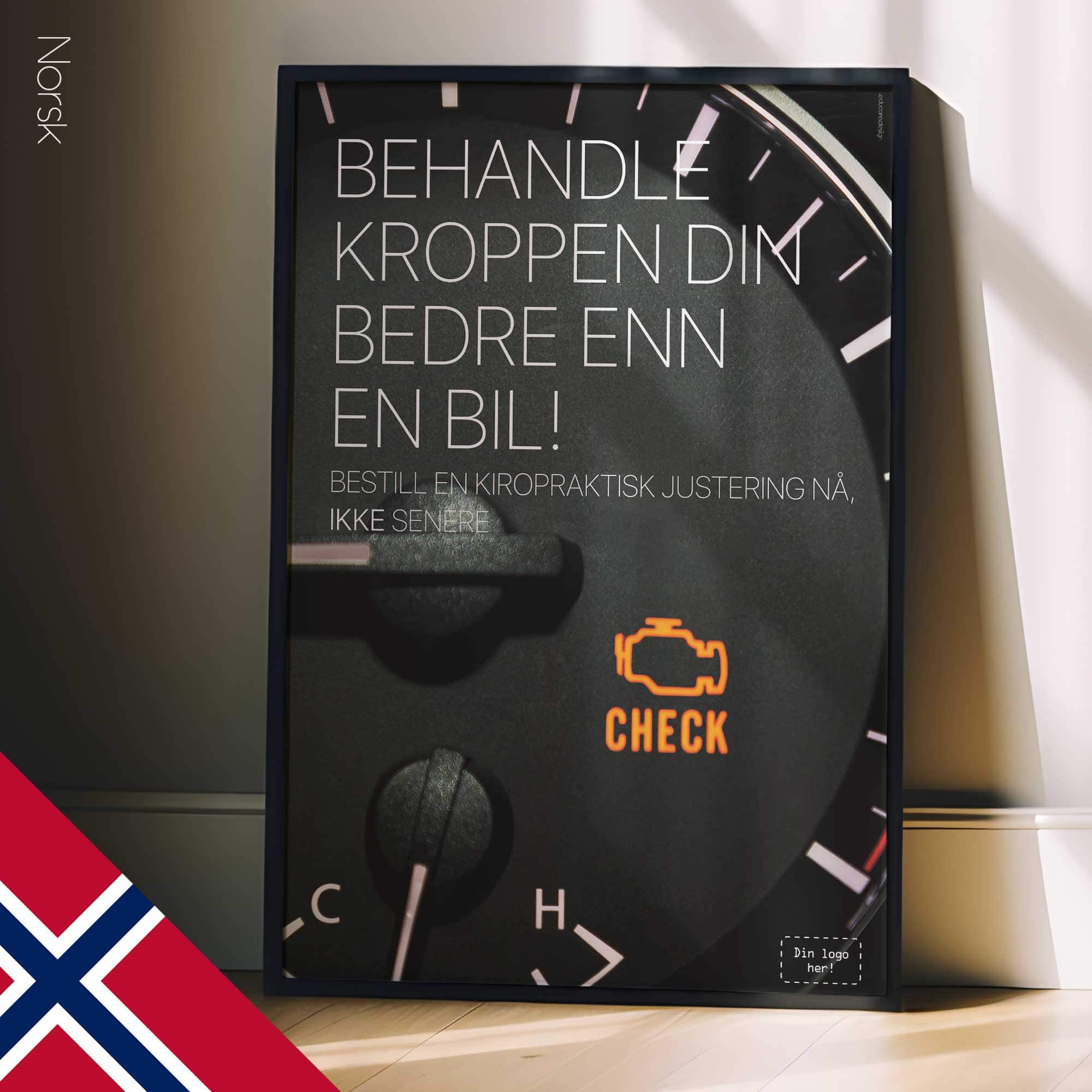 Engine Lights. Chiropractic poster from educare.design