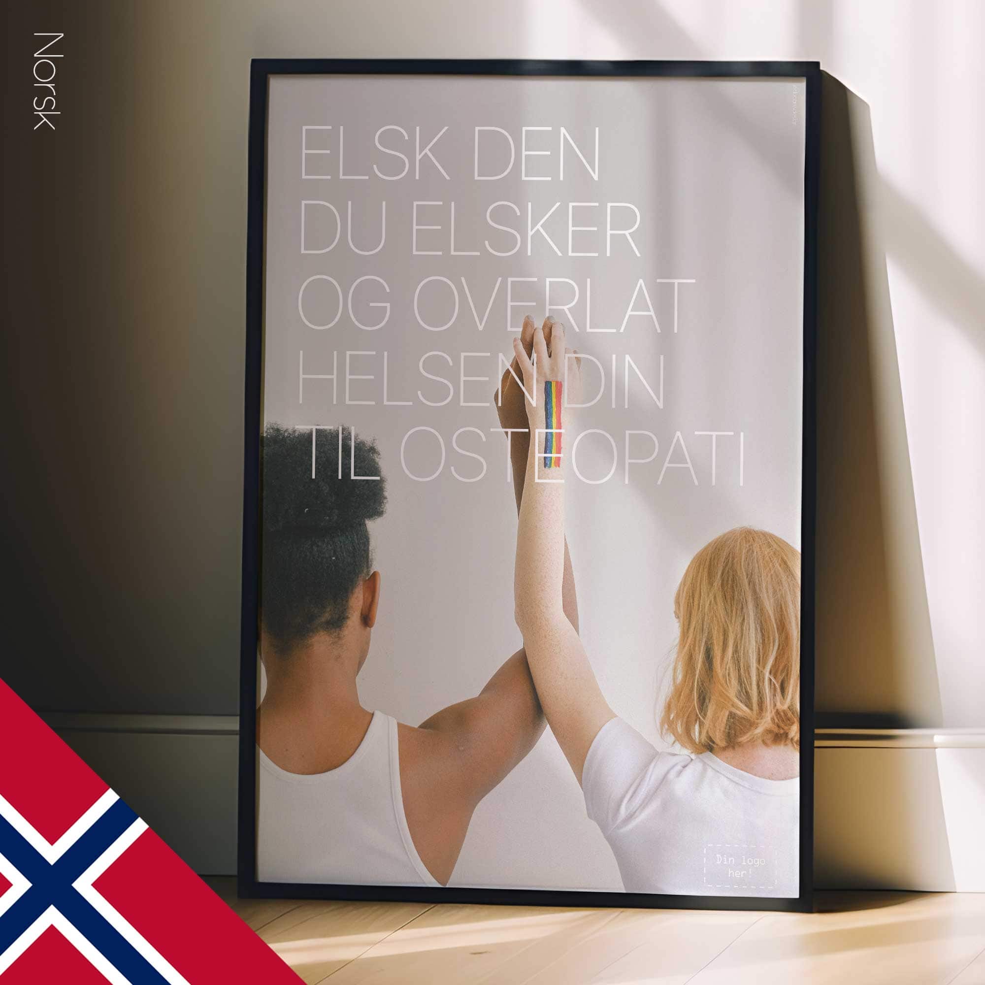 Love and Osteopathy. Healthcare poster from educare.design