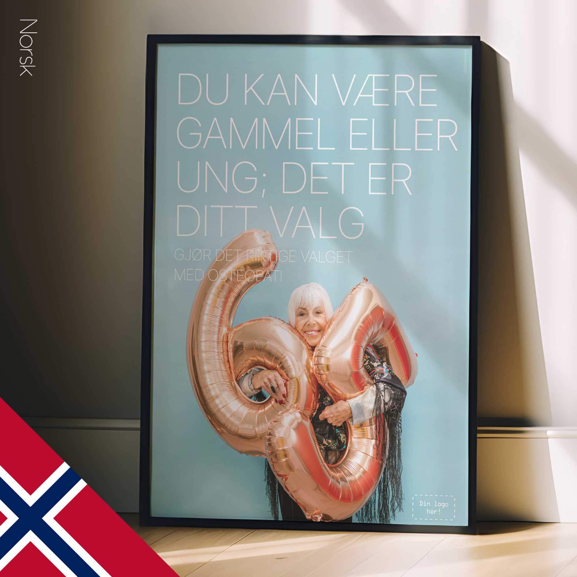 Right Choice with Osteopathy. Healthcare poster from educare.design