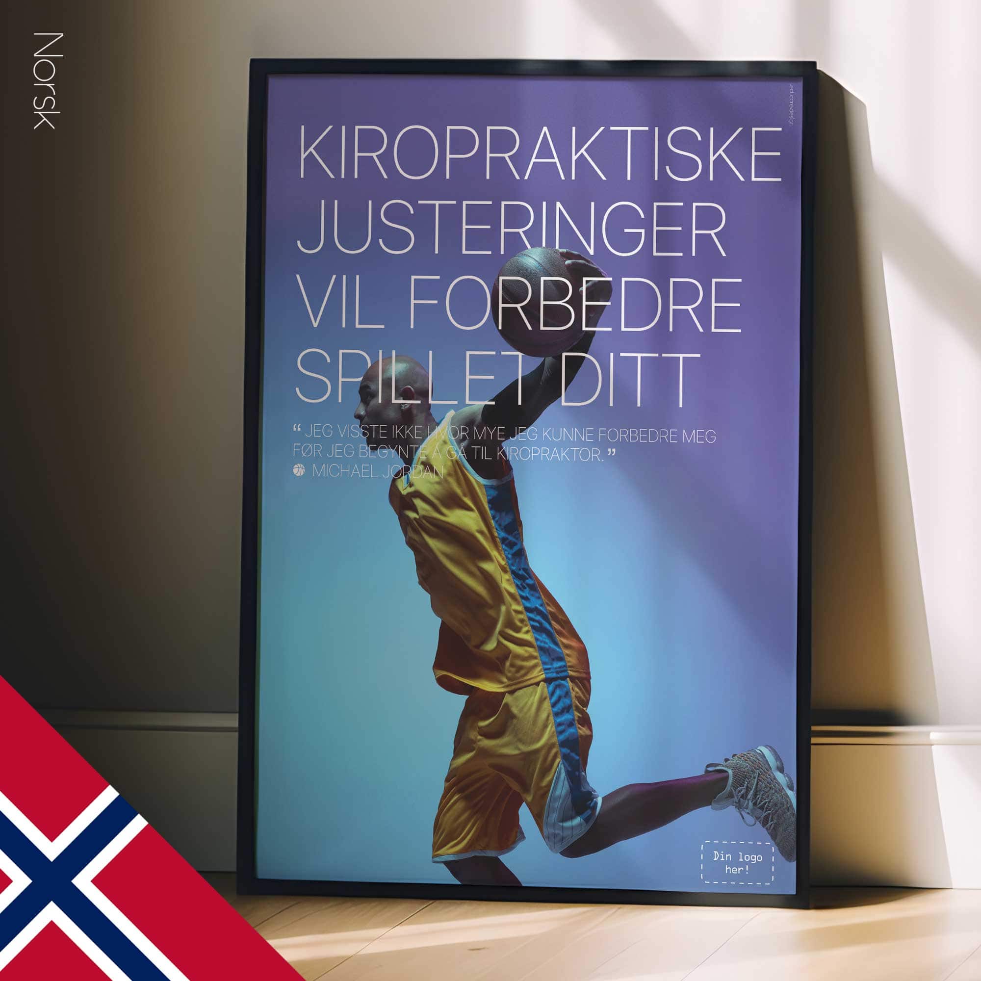 Basketball & Chiropractic. Sports poster from educare.design