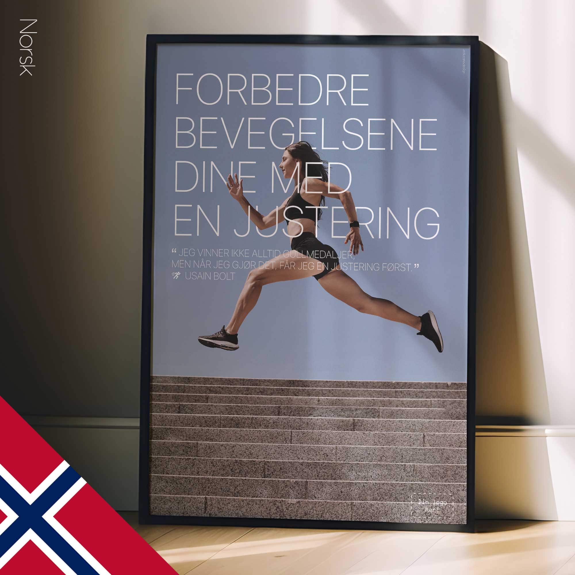 Running & Chiropractic. Sports poster from educare.design