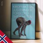 Nuoto e chiropratica. Poster sportivo da educare.design