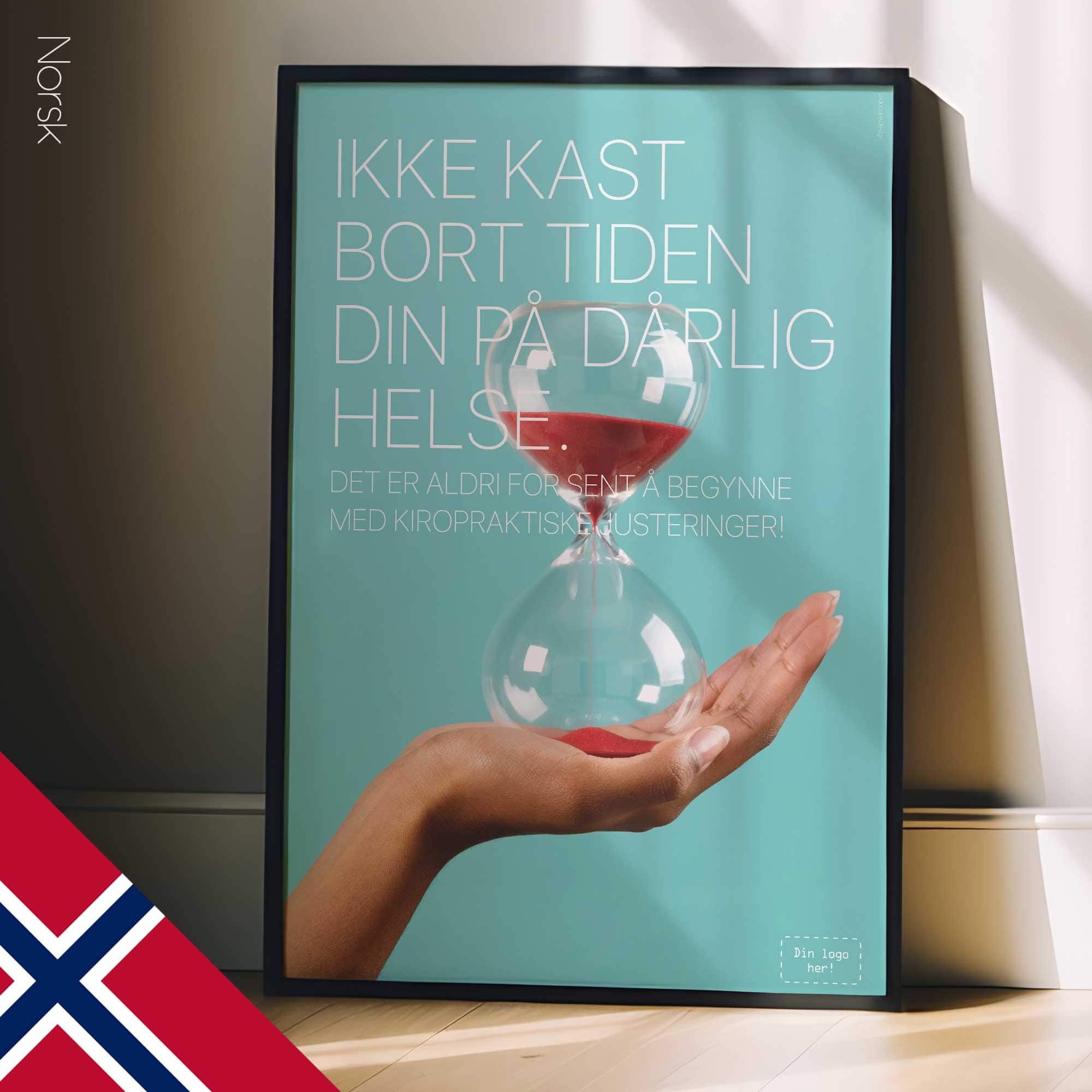 Time is precious. Chiropractic poster from educare.design