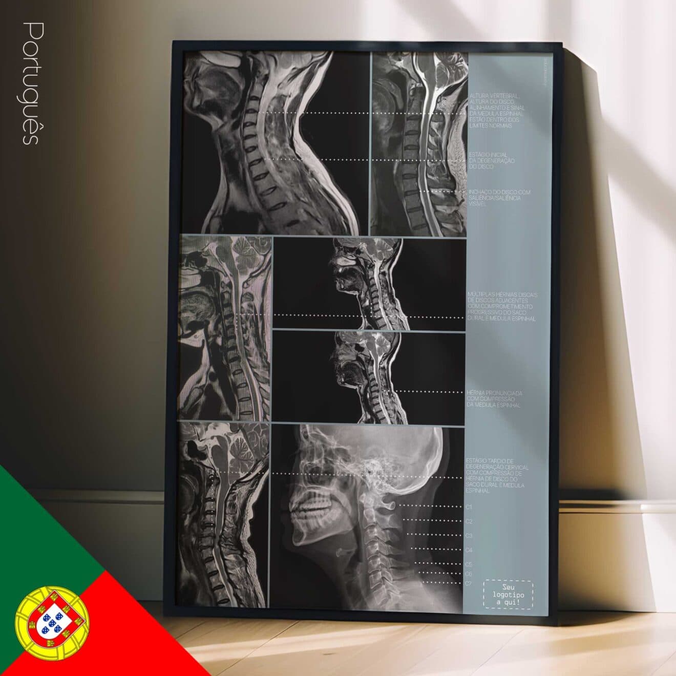 Kunstwerk zur Zervikalpathologie von educare.design