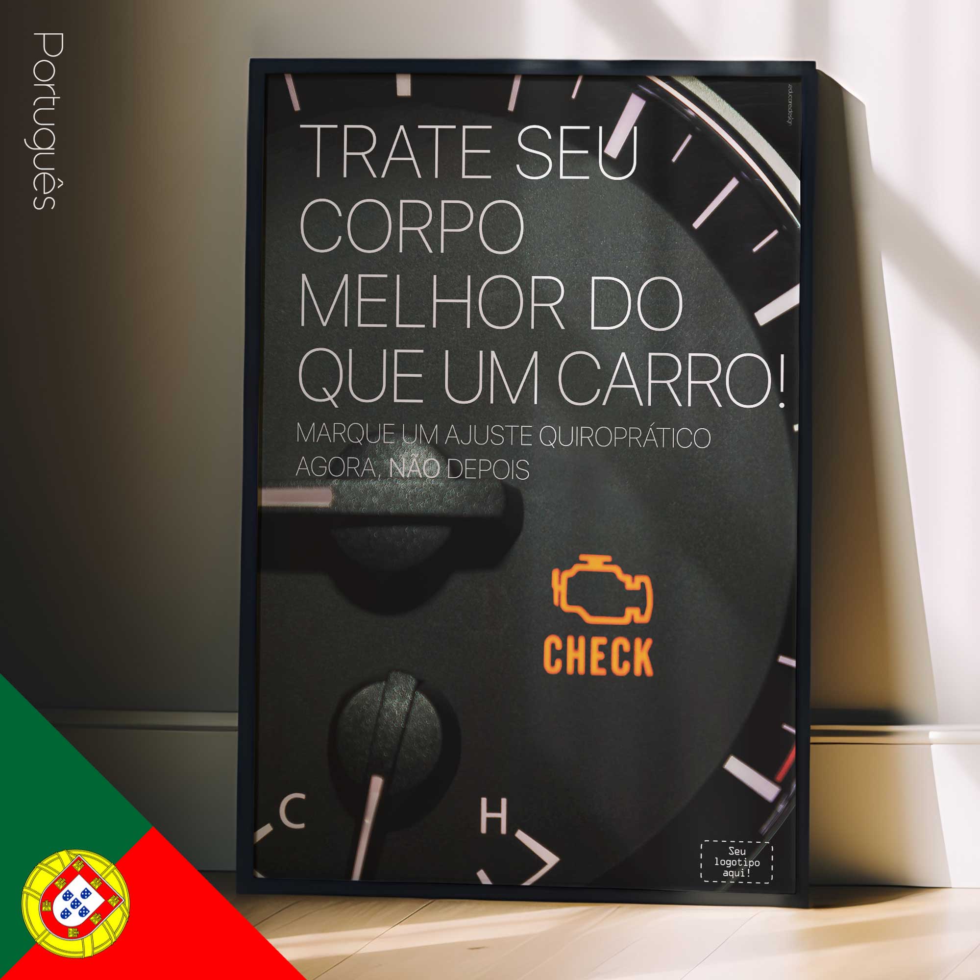 Engine Lights. Chiropractic poster from educare.design