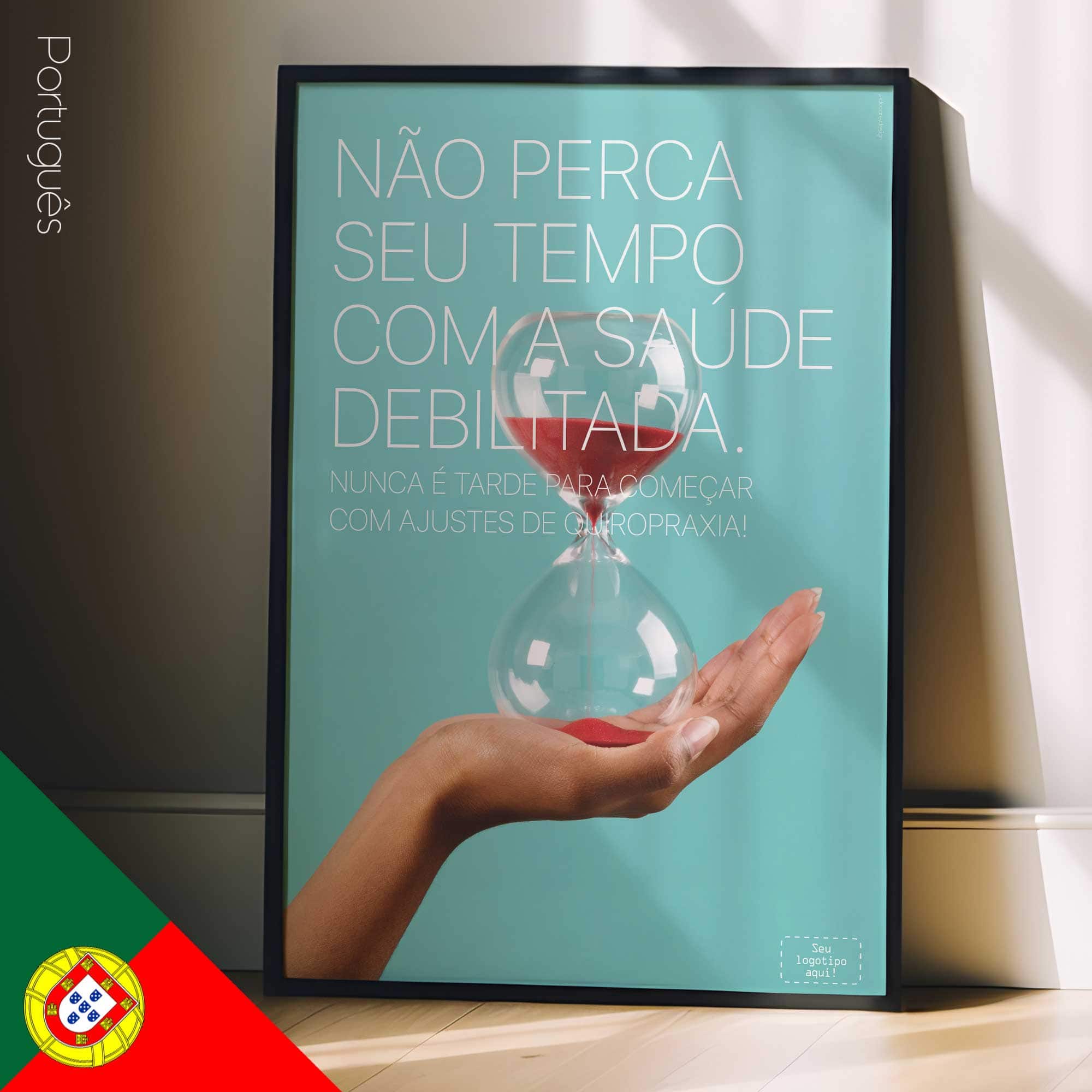 Time is precious. Chiropractic poster from educare.design