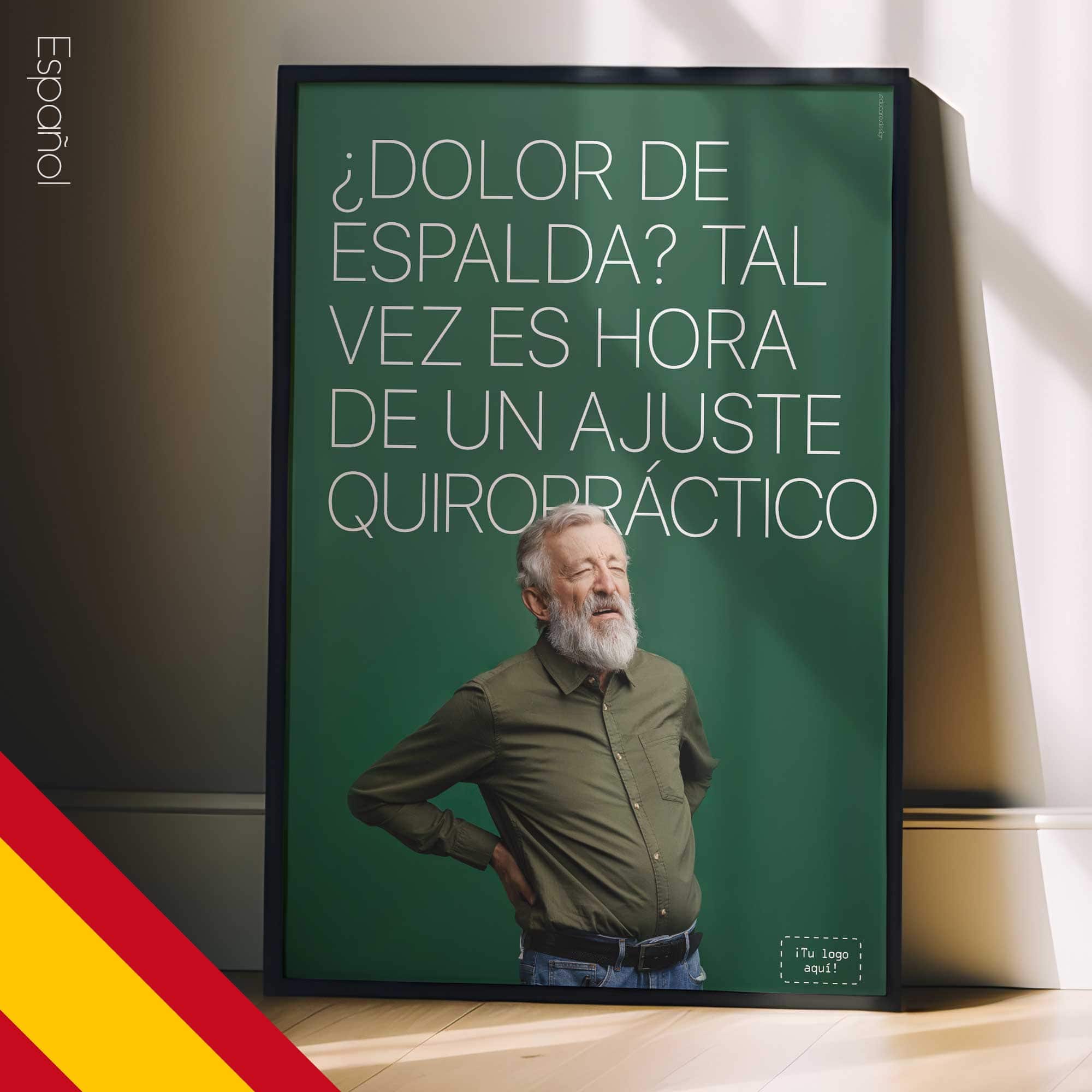 Bad back? Chiropractic poster from www.educare.design