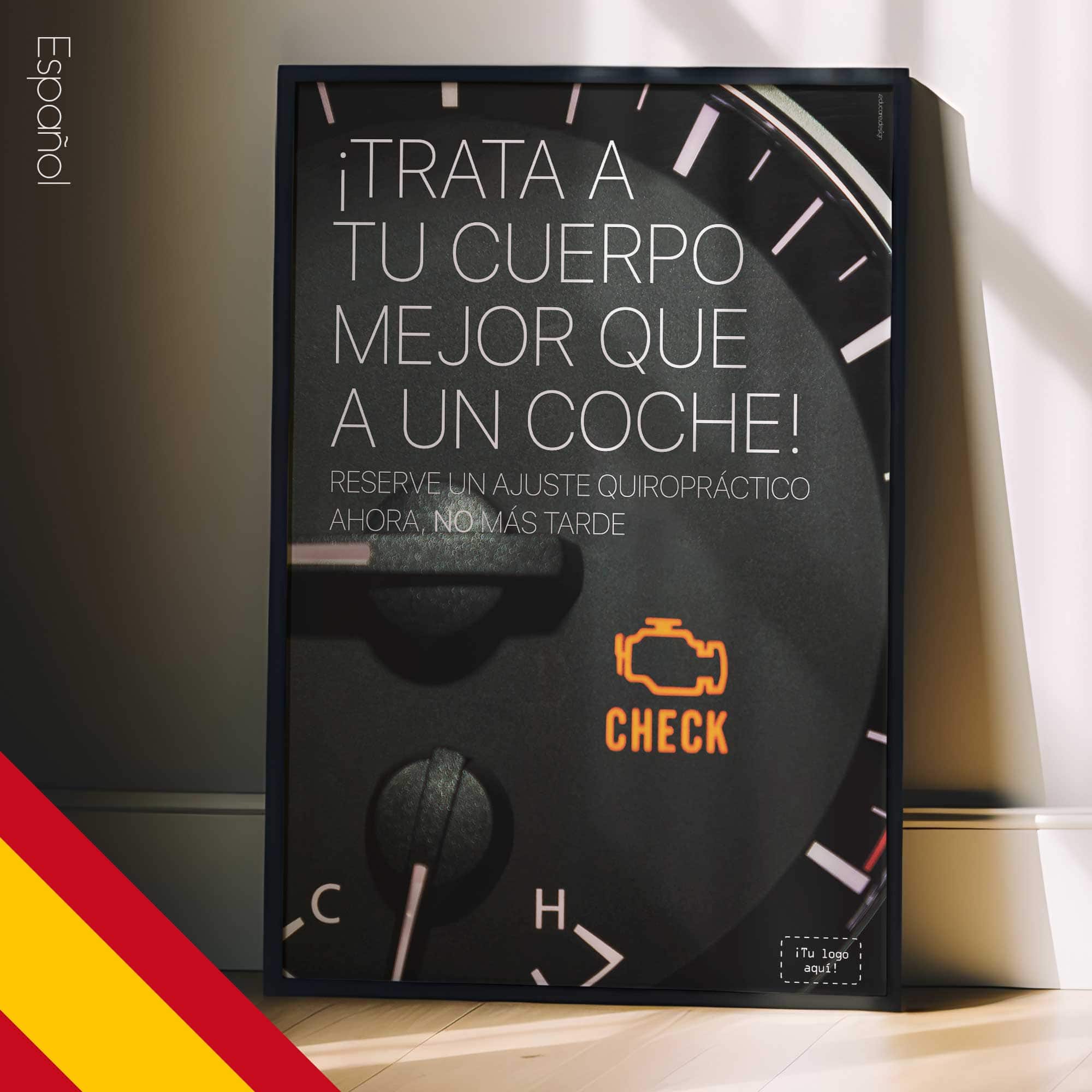 Engine Lights. Chiropractic poster from educare.design