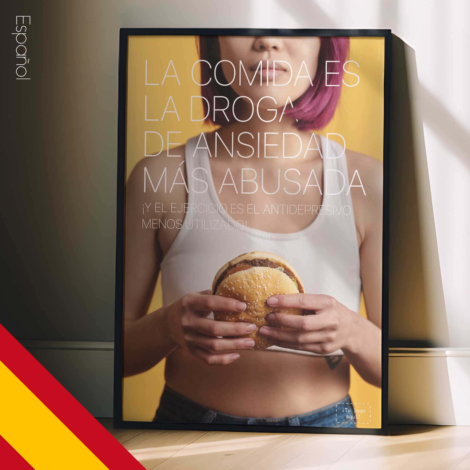 Food vs. Exercise. Healthcare artwork from www.educare.design