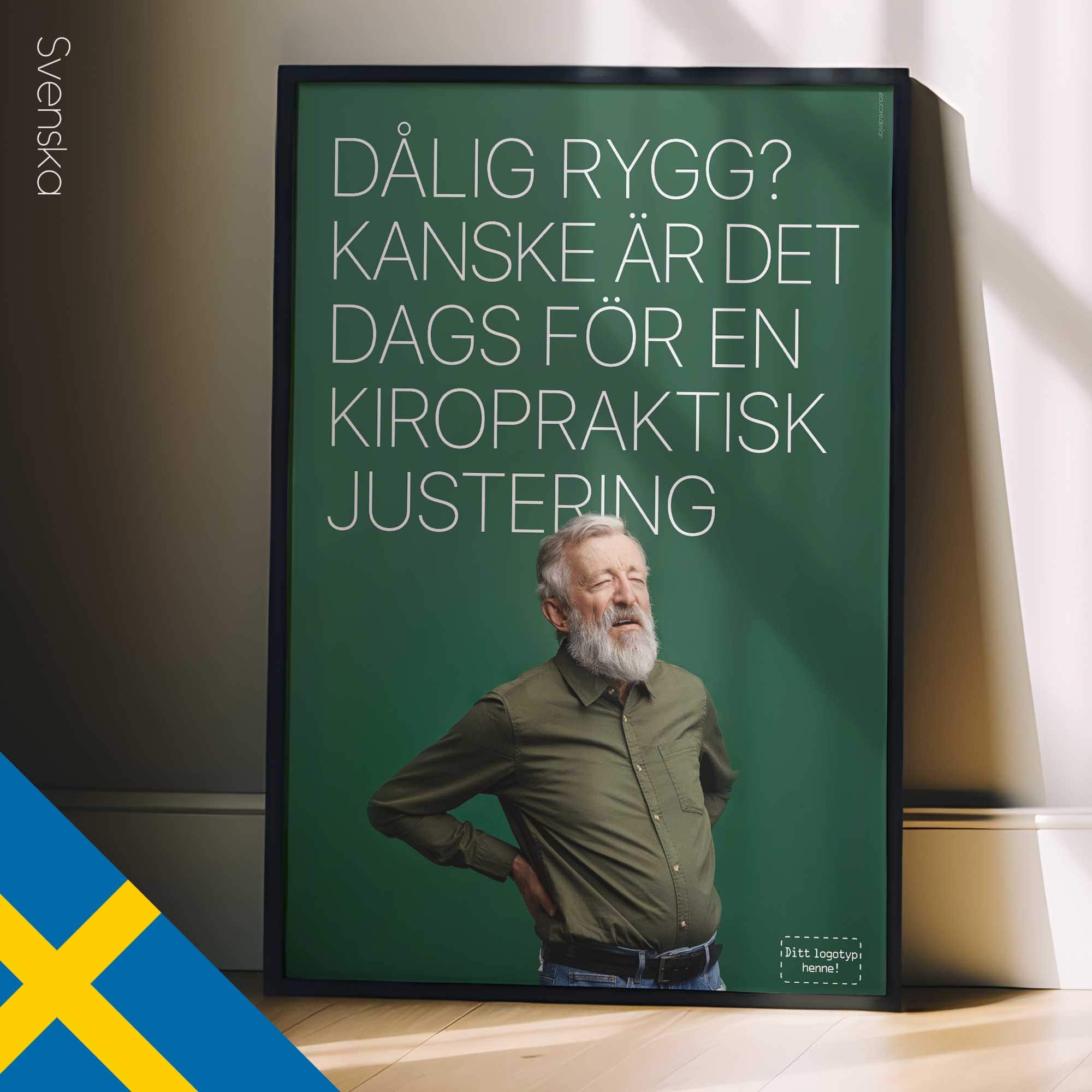 Bad back? Chiropractic poster from www.educare.design