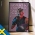 Boxing and Chiropractic. Sports poster from educare.design