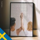 Love and Osteopathy. Healthcare poster from educare.design