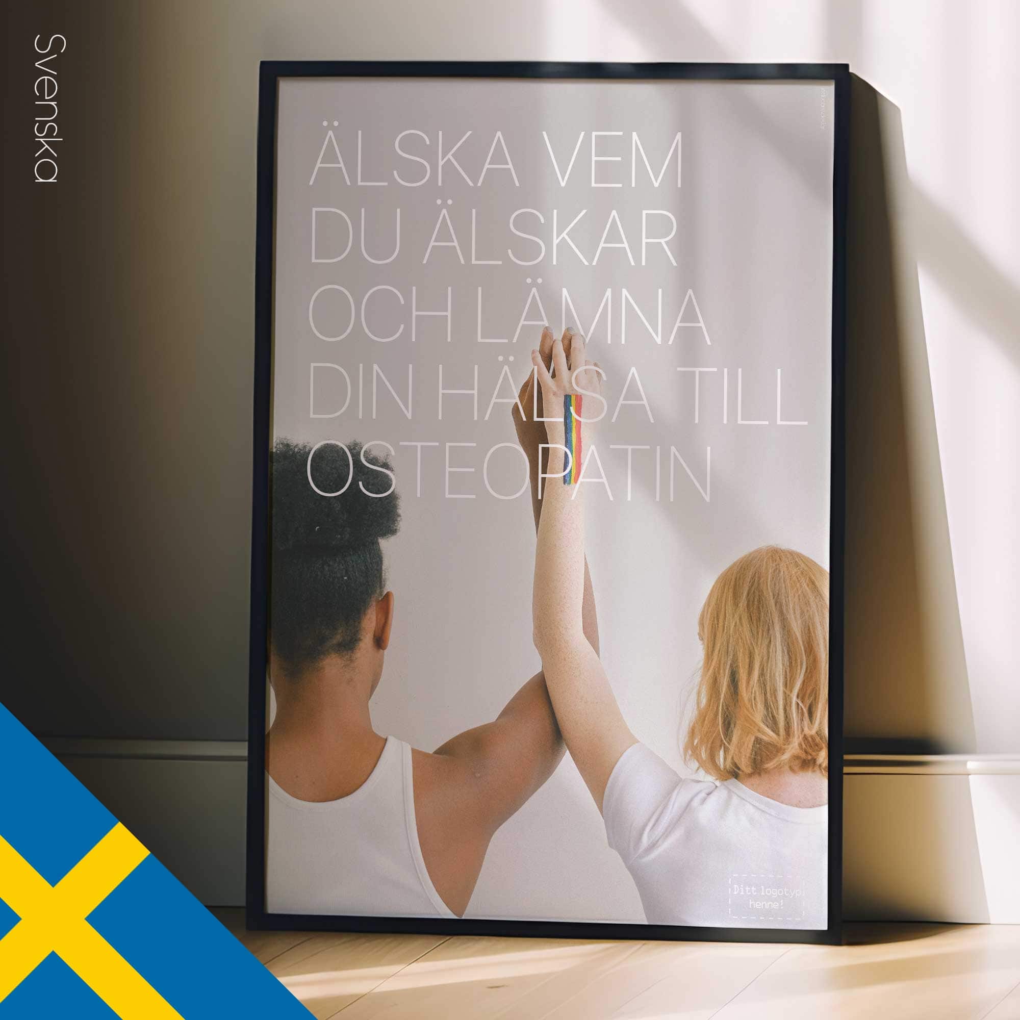 Love and Osteopathy. Healthcare poster from educare.design