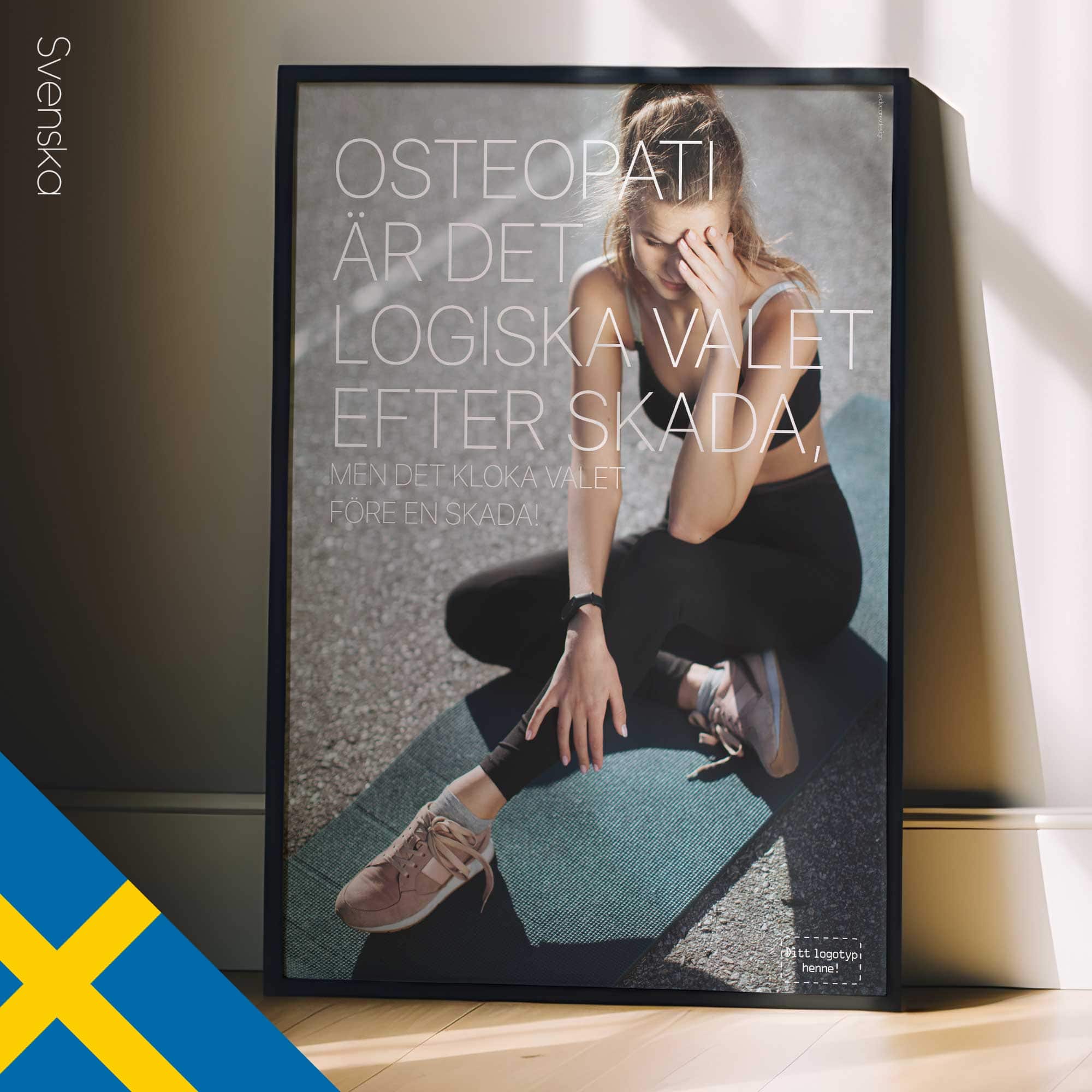 Ovvio e saggio. Poster osteopatico da www.educare.design