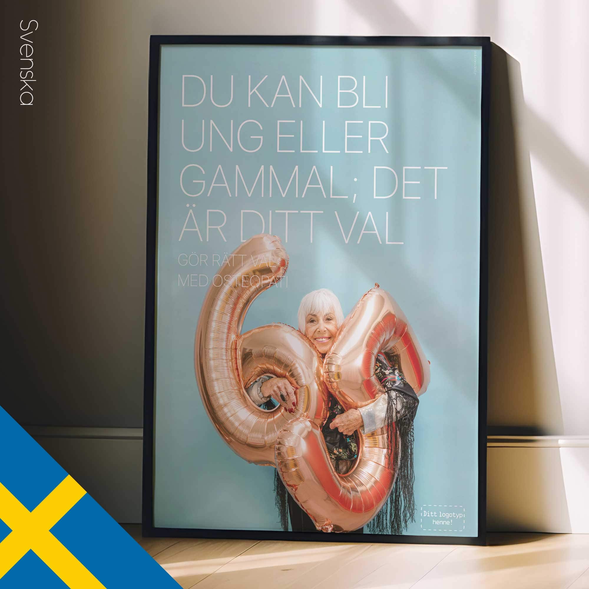 Right Choice with Osteopathy. Healthcare poster from educare.design