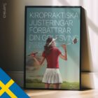 Golf & Chiropractic. Sports poster from educare.design