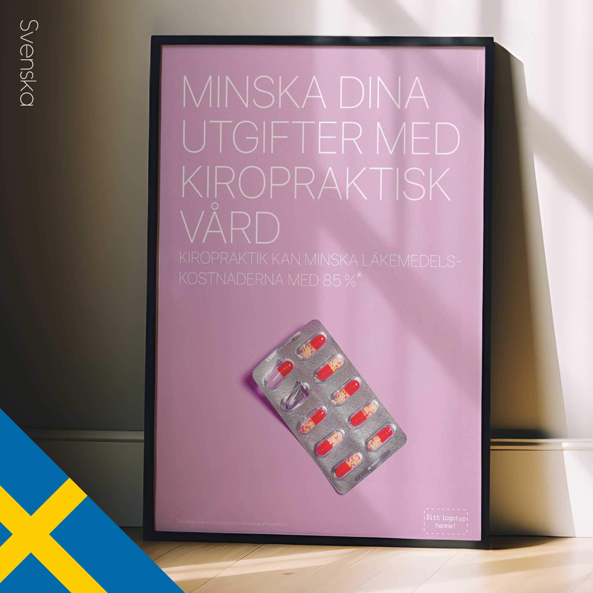 Chiropractic poster from educare.design