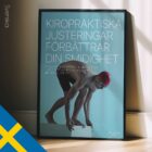 Nuoto e chiropratica. Poster sportivo da educare.design