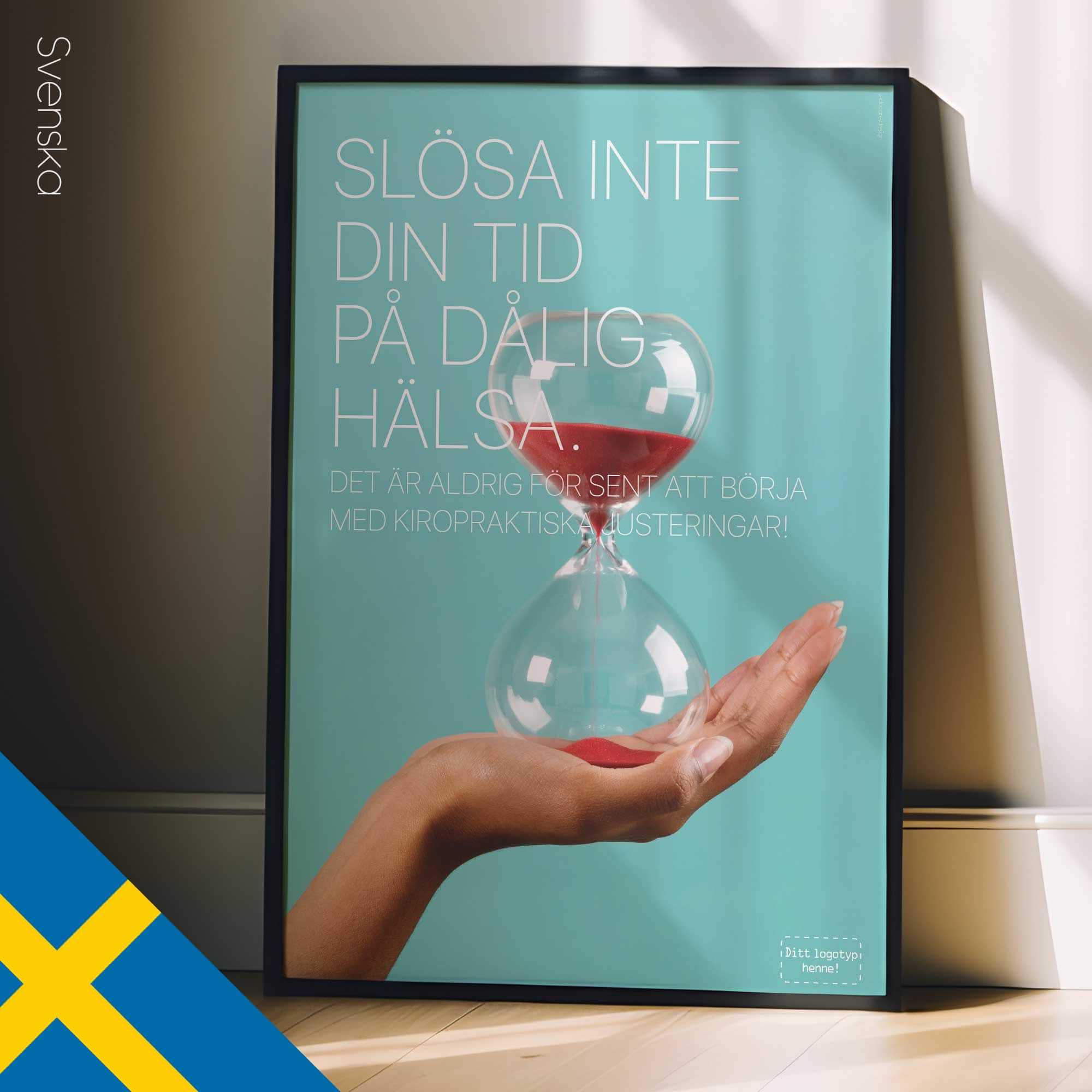 Time is precious. Chiropractic poster from educare.design