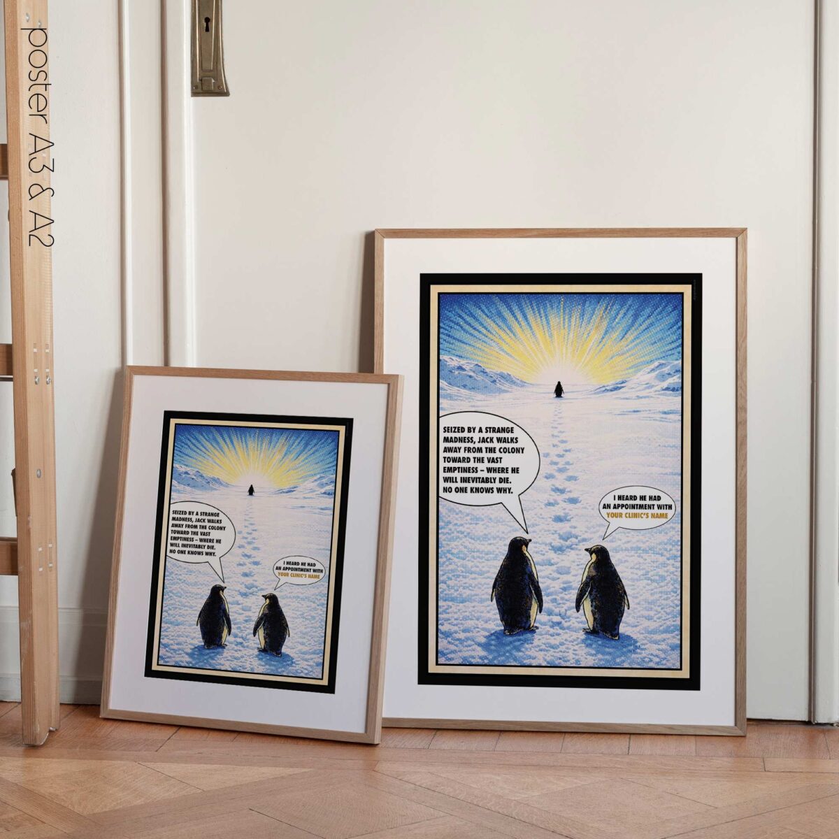 The Nihilist Penguin – Customise with your clinic's name!