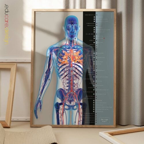 Der Vitruvianische Amputierte Anatomie-Chart für Praxen und Kliniken