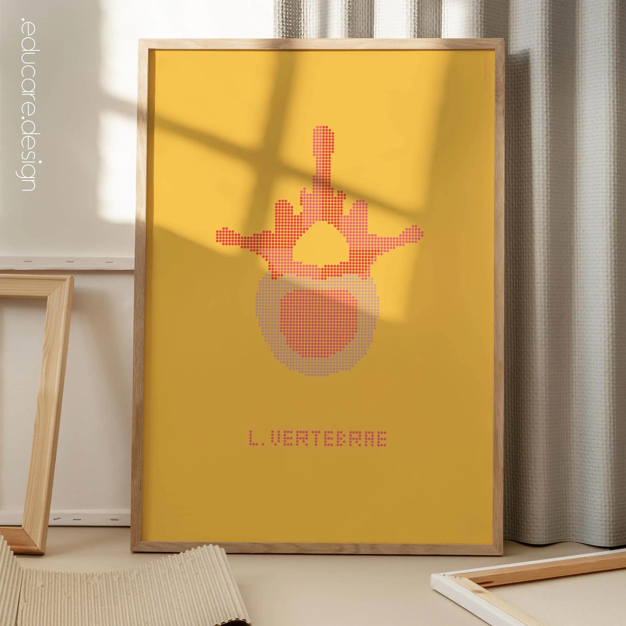Lumbar Vertebrae Pop Art