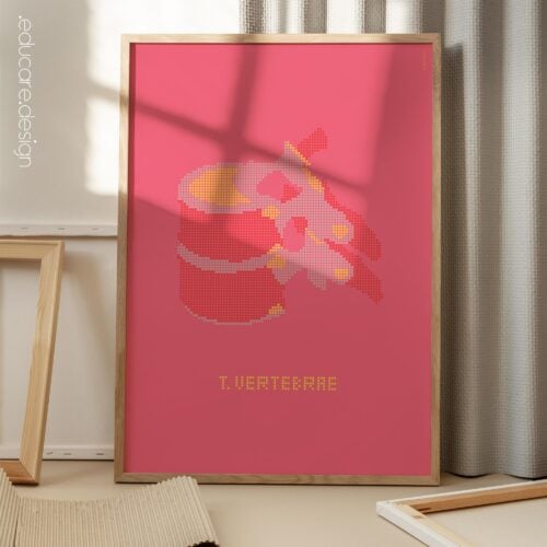 Vértebras Torácicas en Pop Art